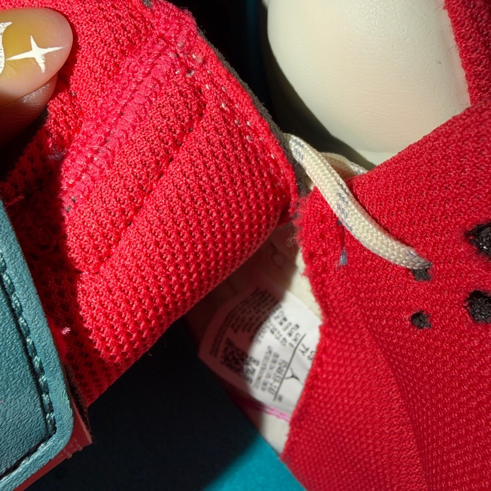 Jordan Athletic Shoes in Teal, Pink, and Cream - Picture 4 of 5